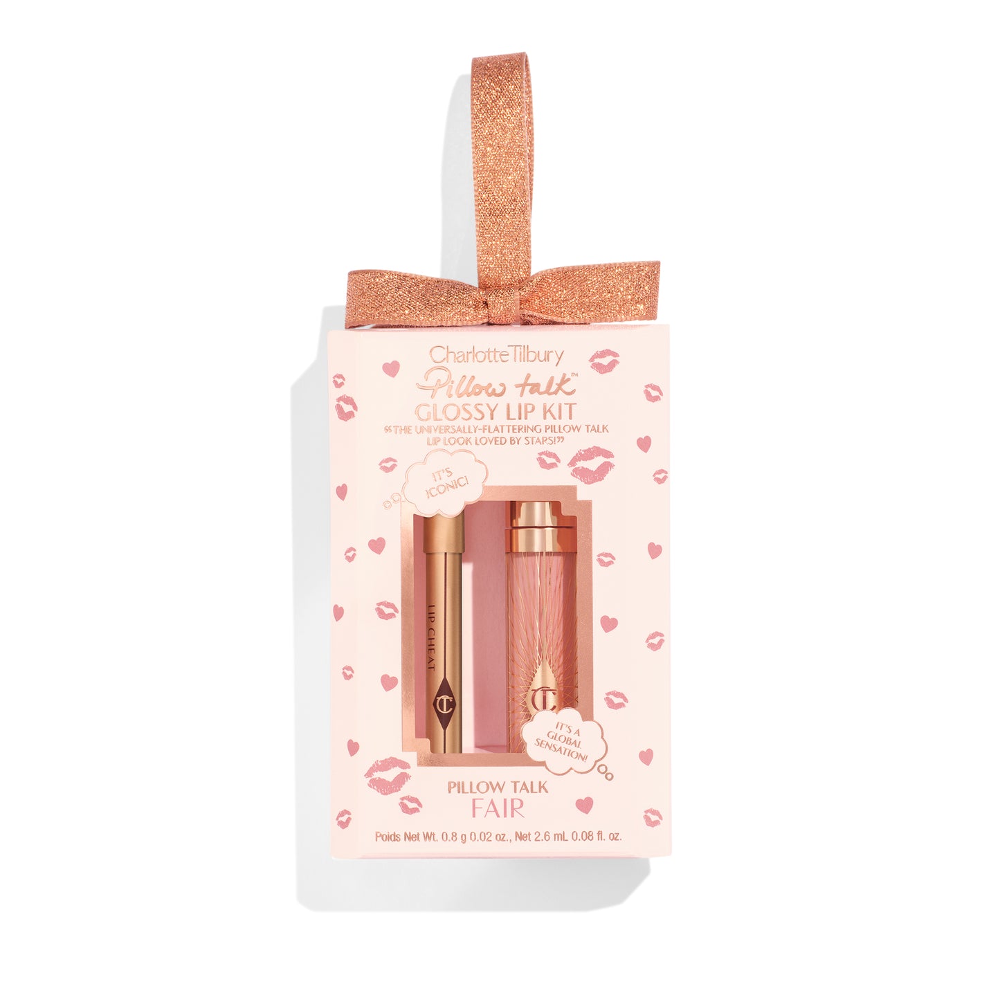 Charlotte Tilbury  Pillow Talk Fair Mini Glossy Lips Duo - XMAS 2025