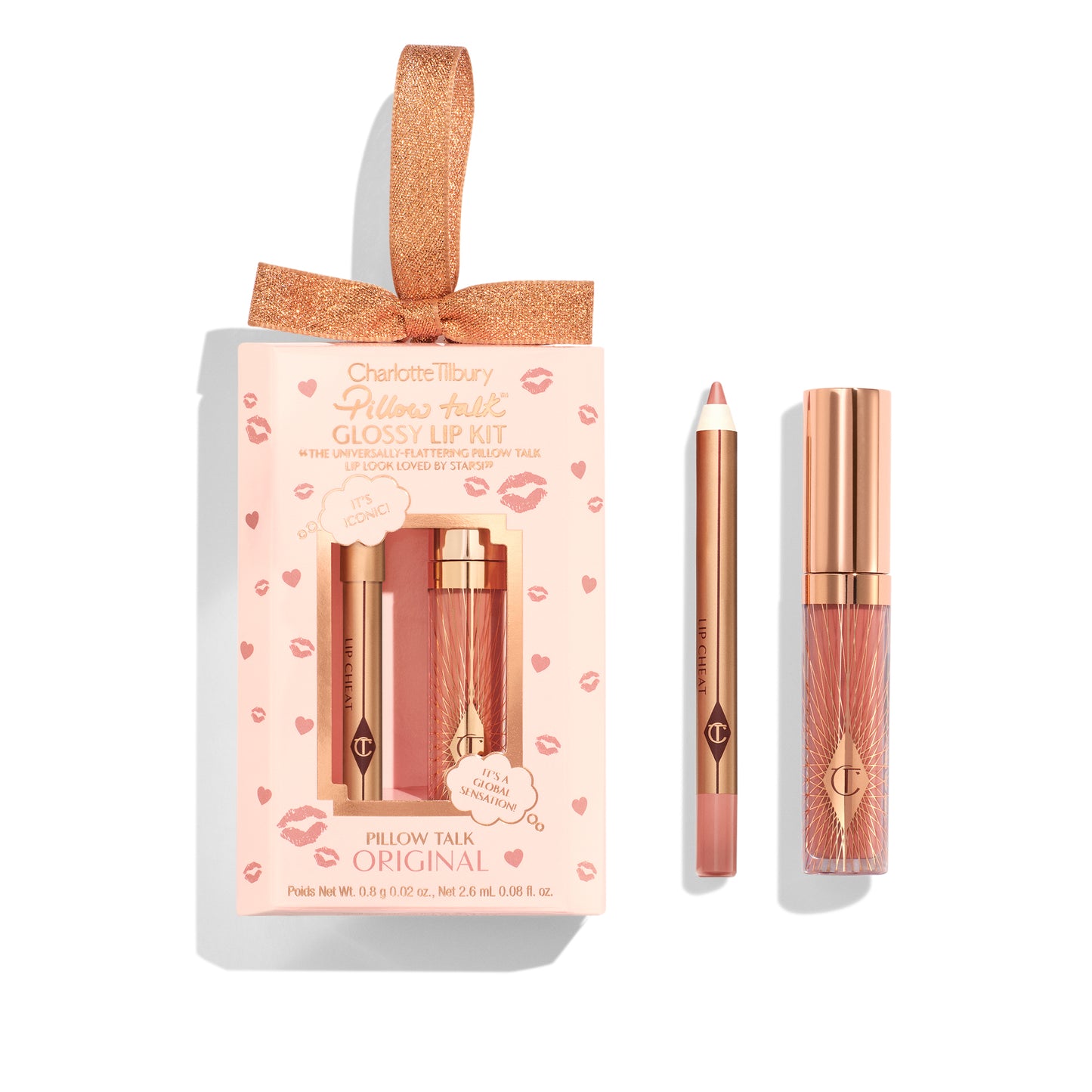Charlotte Tilbury  Pillow Talk Original Glossy Lips Duo - XMAS 2025