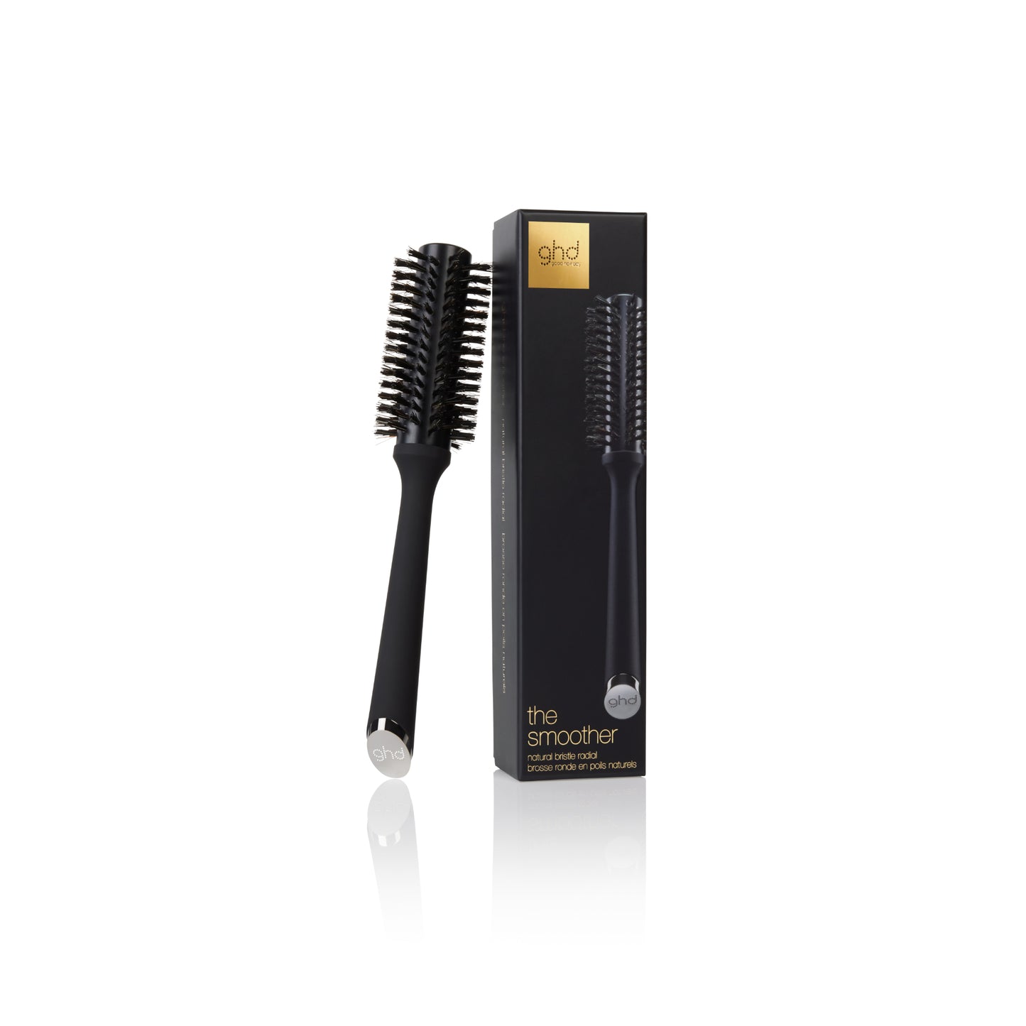 Ghd The Smoother Natural Brush 35Mm, Size 2, Black
