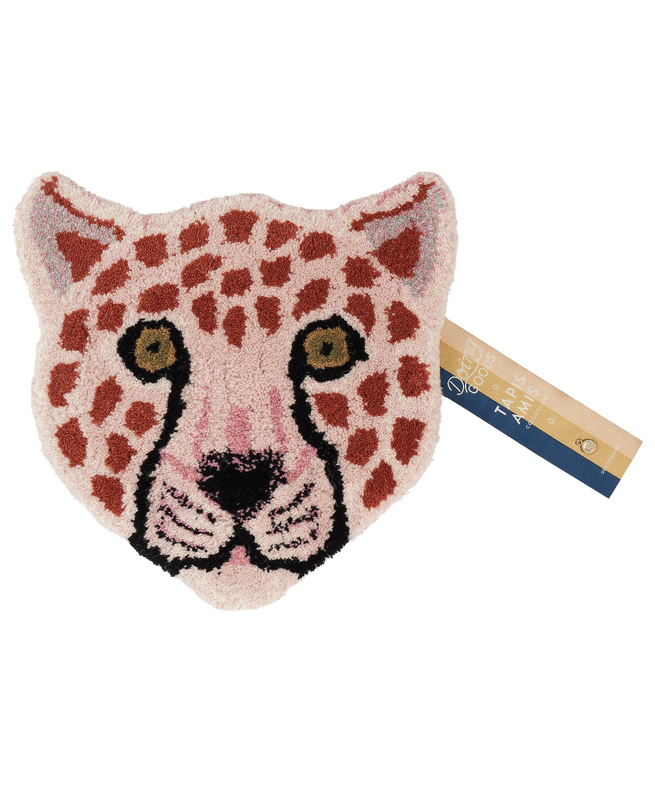 Doing Goods Pinky Leopard Head Rug