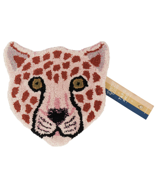 Doing Goods Pinky Leopard Head Rug