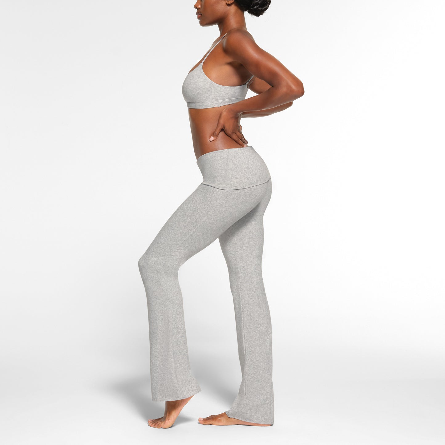 SKIMS Cotton Jersey Foldover Pant