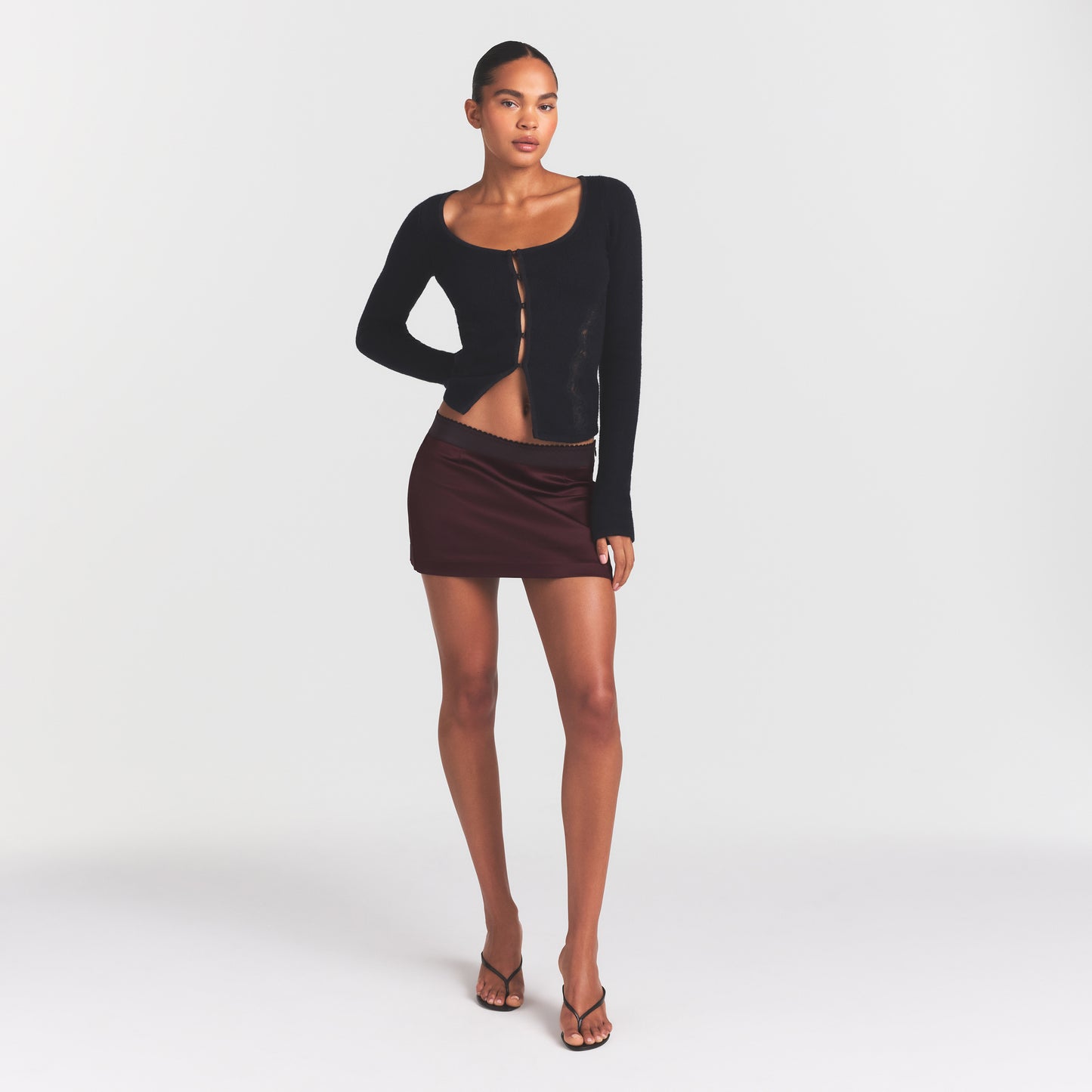 SKIMS Satin Mini Skirt