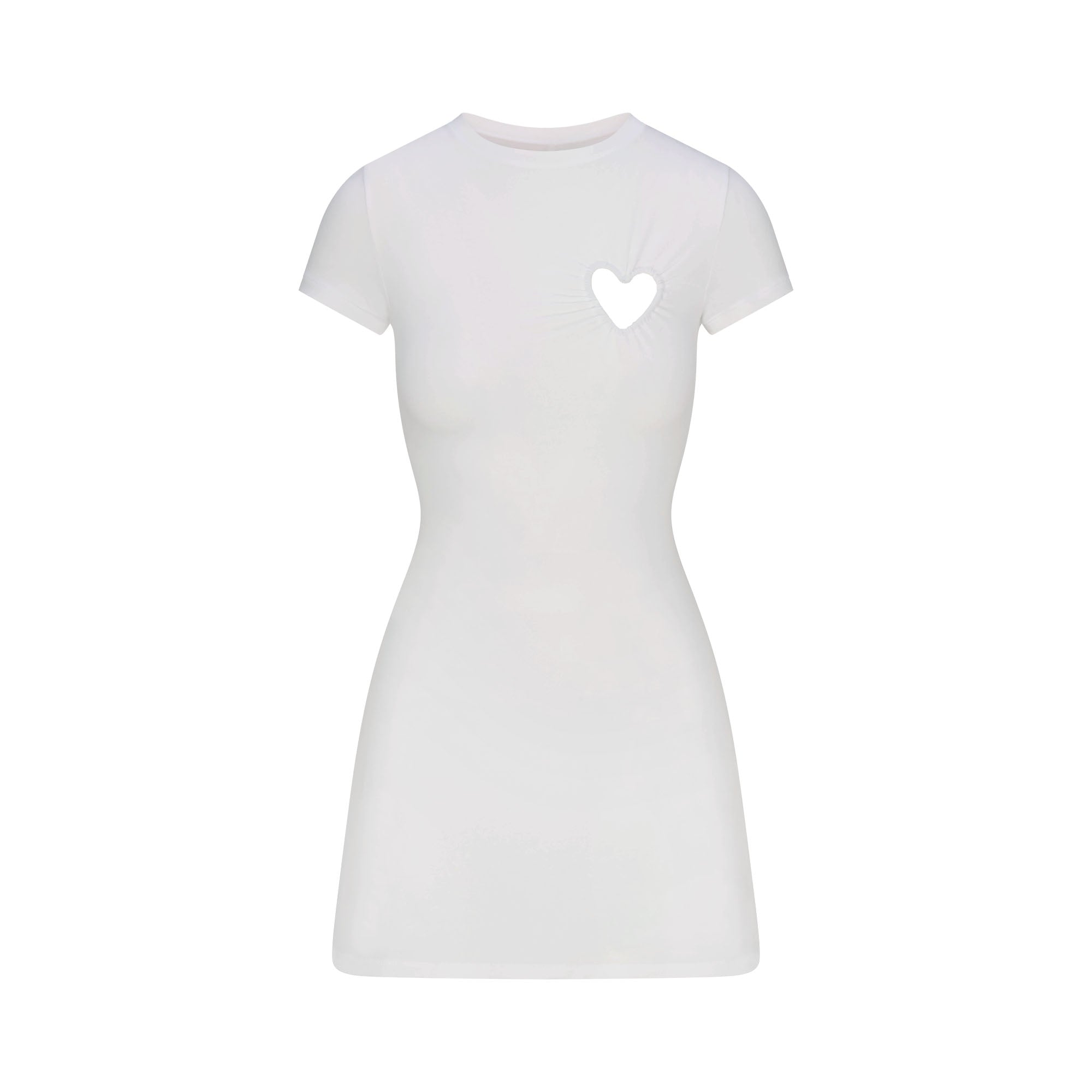 Skims Cotton Jersey Heart Dress