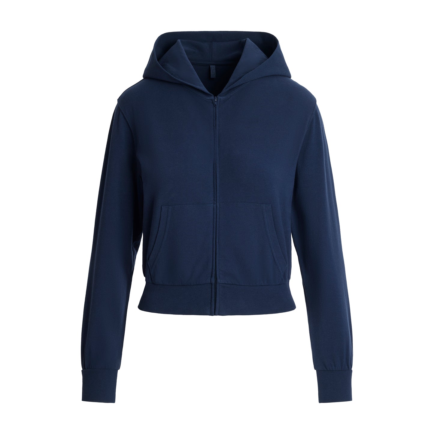 SKIMS Cotton Jersey Zip Up Slim Hoodie