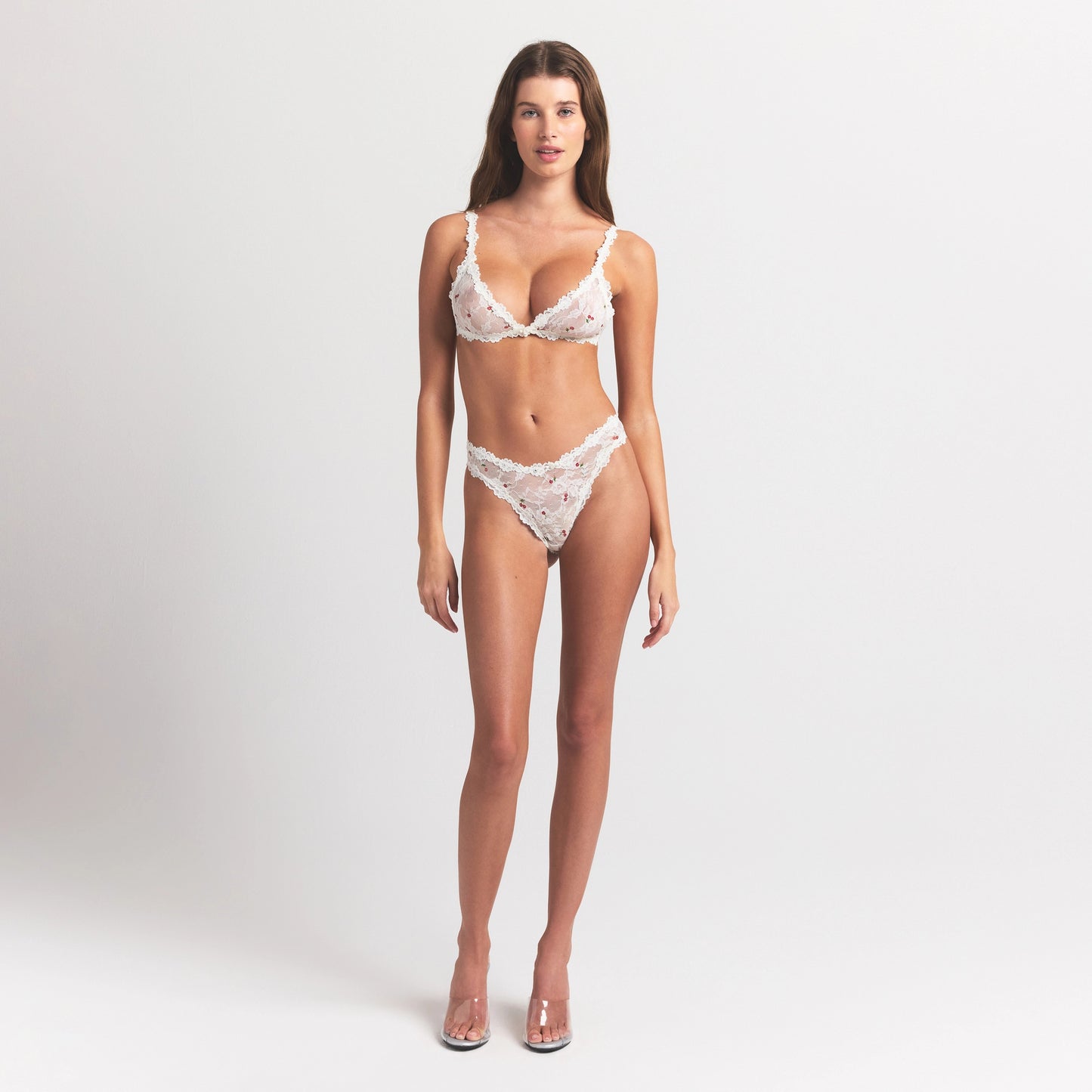 SKIMS Stretch Lace Triangle Bralette