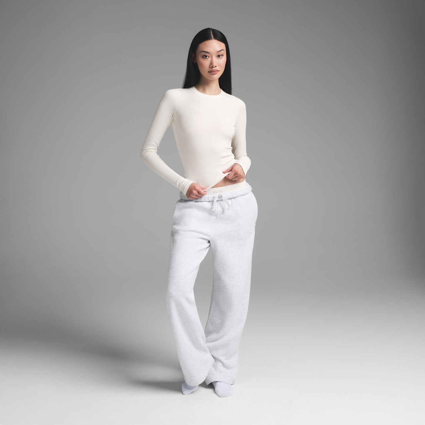 SKIMS Cotton Rib Long Sleeve T-Shirt