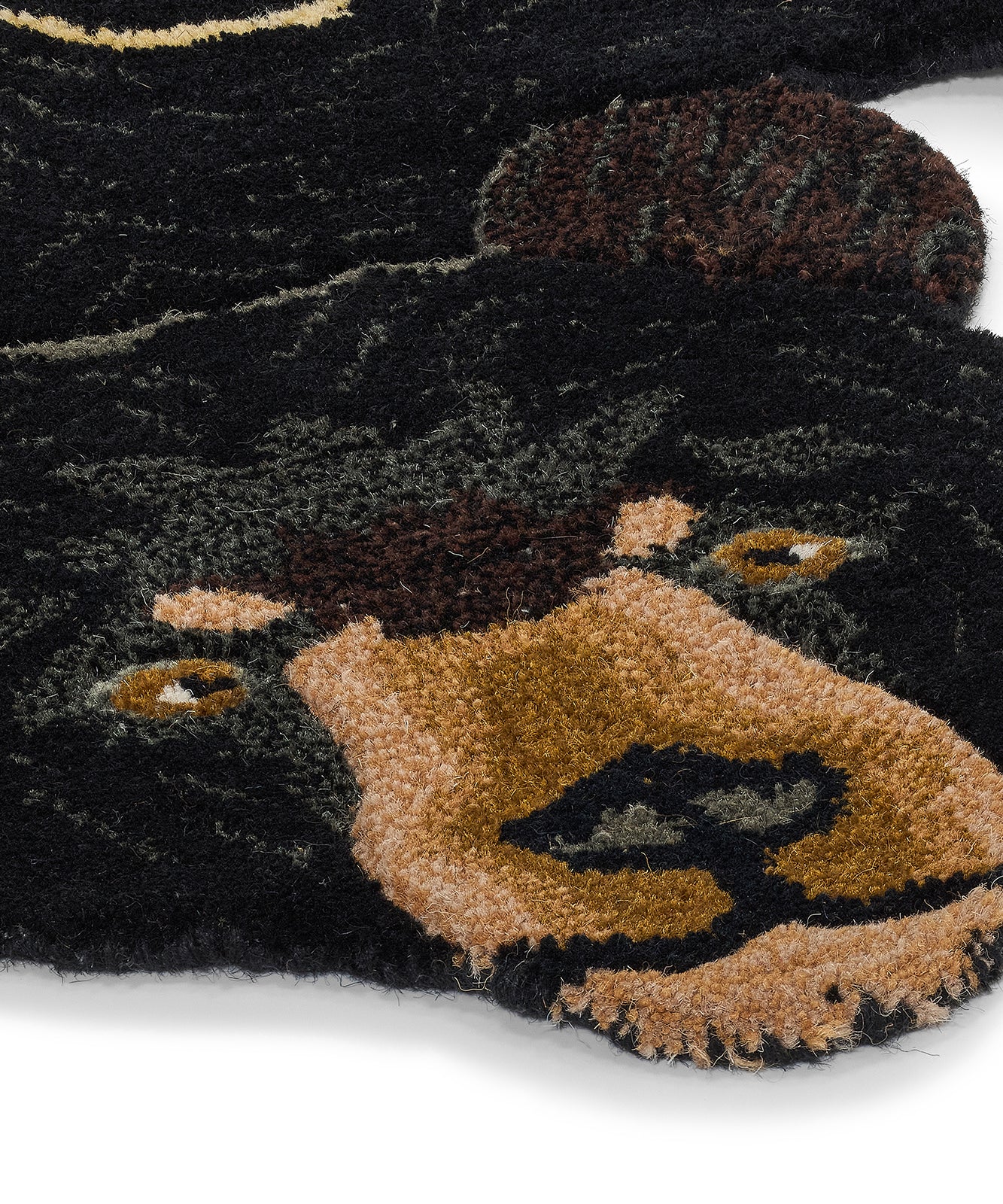 Doing Goods Blooming Black Bear Rug Large