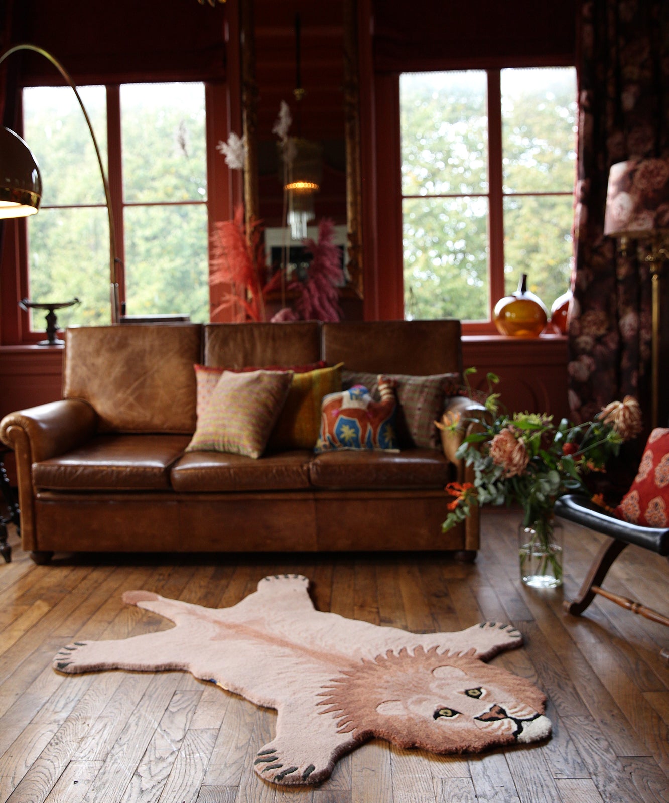 Doing Goods Pinky Lion Rug Large