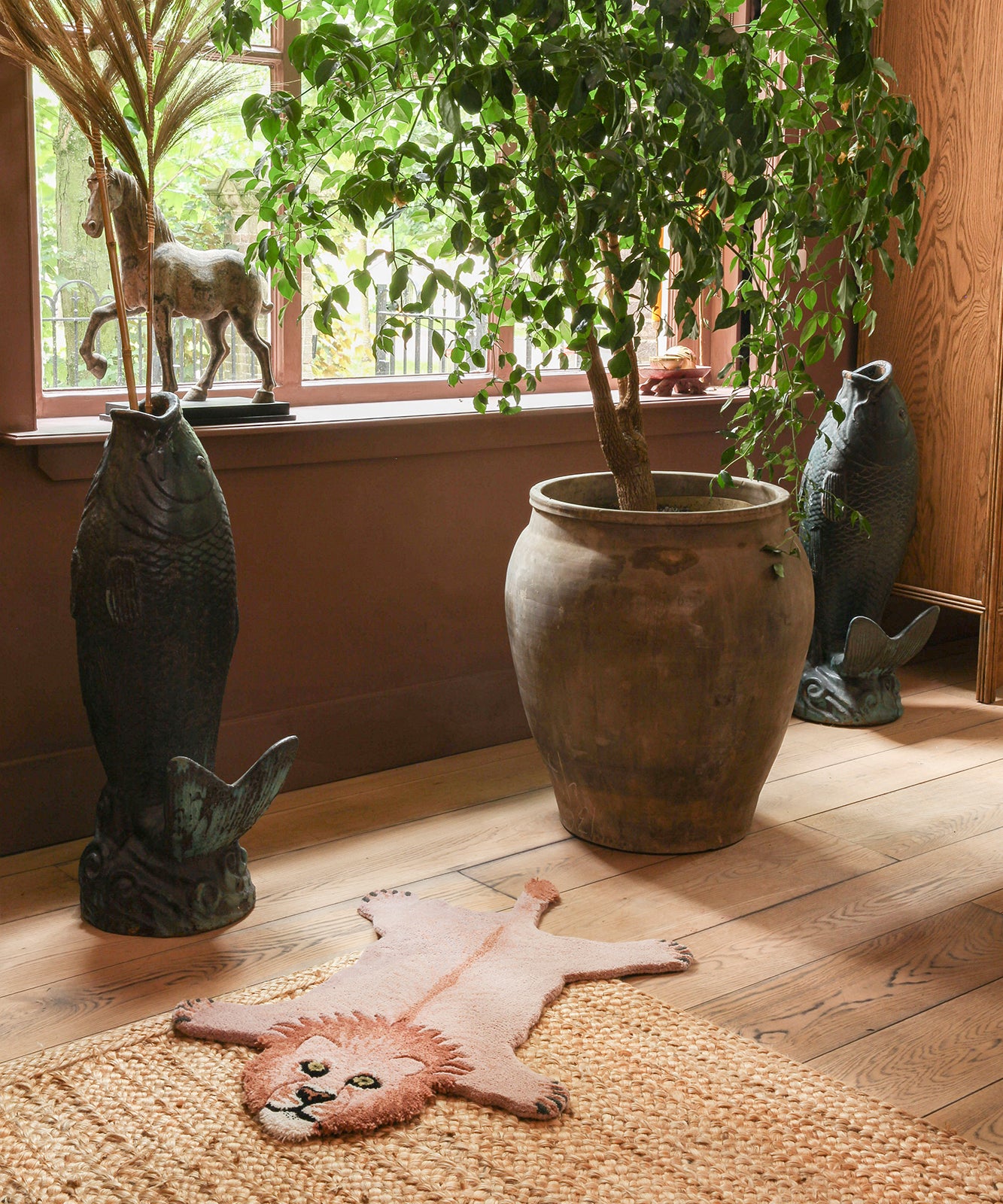 Doing Goods Pinky Lion Rug Small