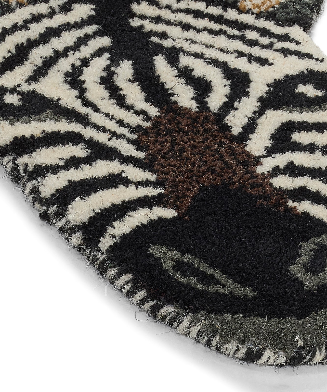 Doing Goods Stripey Zebra Head Rug