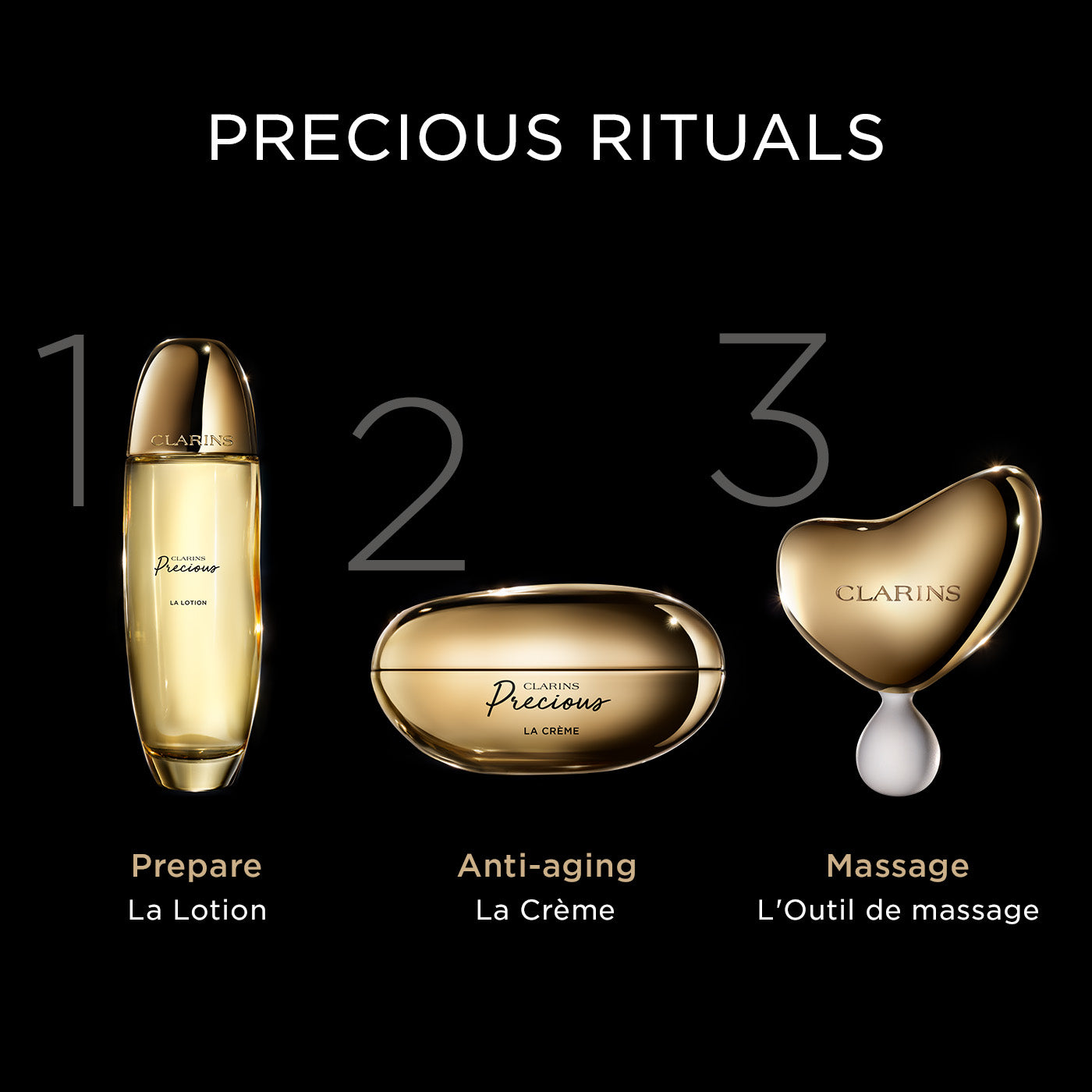 Clarins Precious L'Outil 3-in-1 Facial Massage Tool