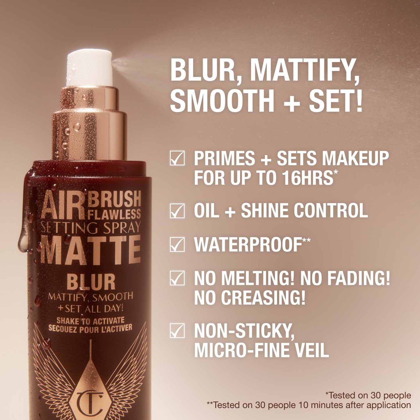 Charlotte Tilbury - Airbrush Flawless Setting Spray - Matte Travel 34 Ml
