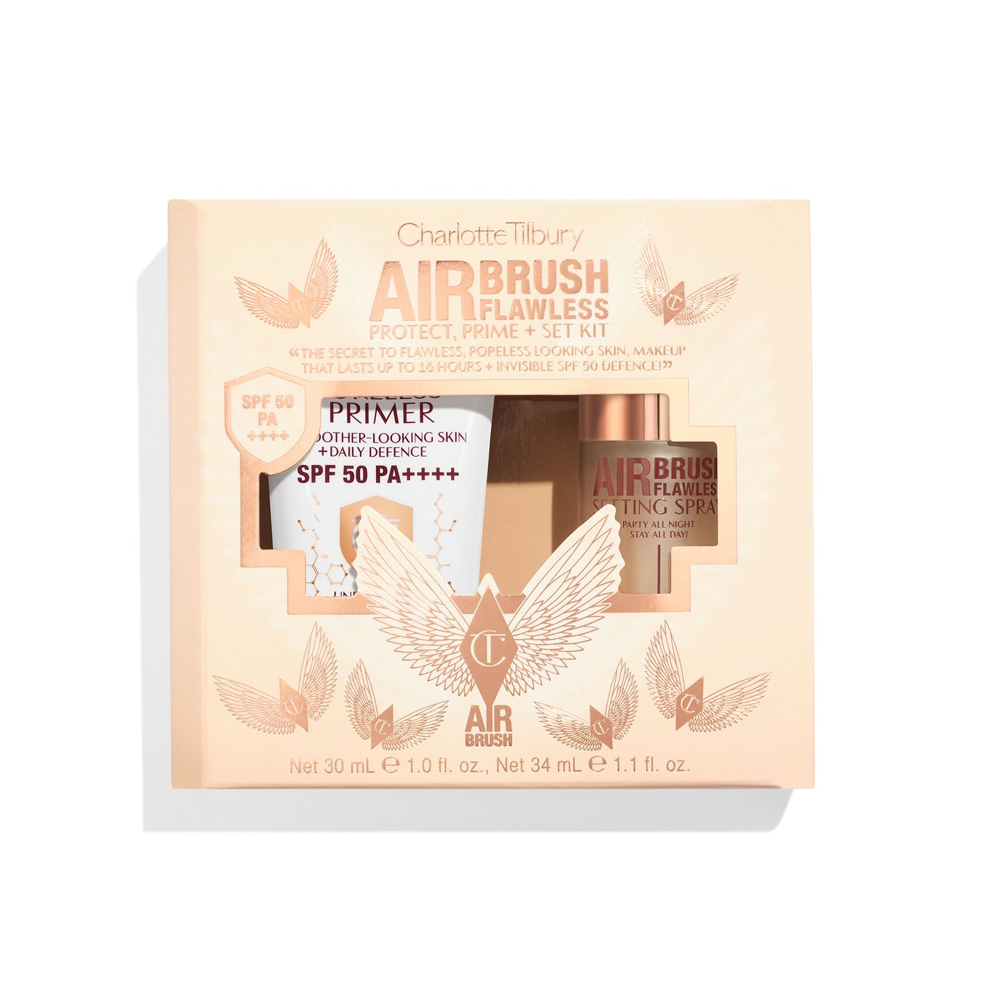 Charlotte Tilbury Airbrush Flawless Protect, Prime + Set Kit - XMAS 2025
