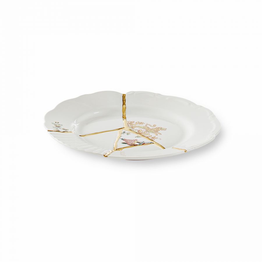 Seletti Kintsugi N2 Dessert Plate In Porcelain