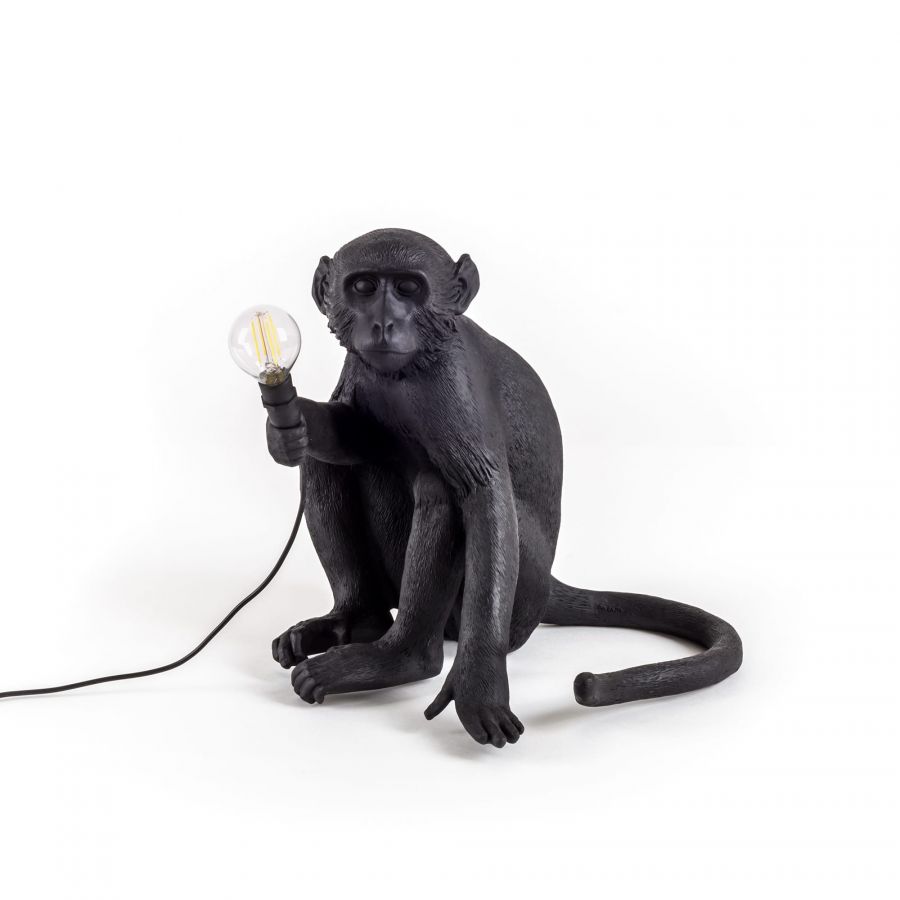 Seletti Monkey Lamp-Outdoor Resin Lamp Sitting