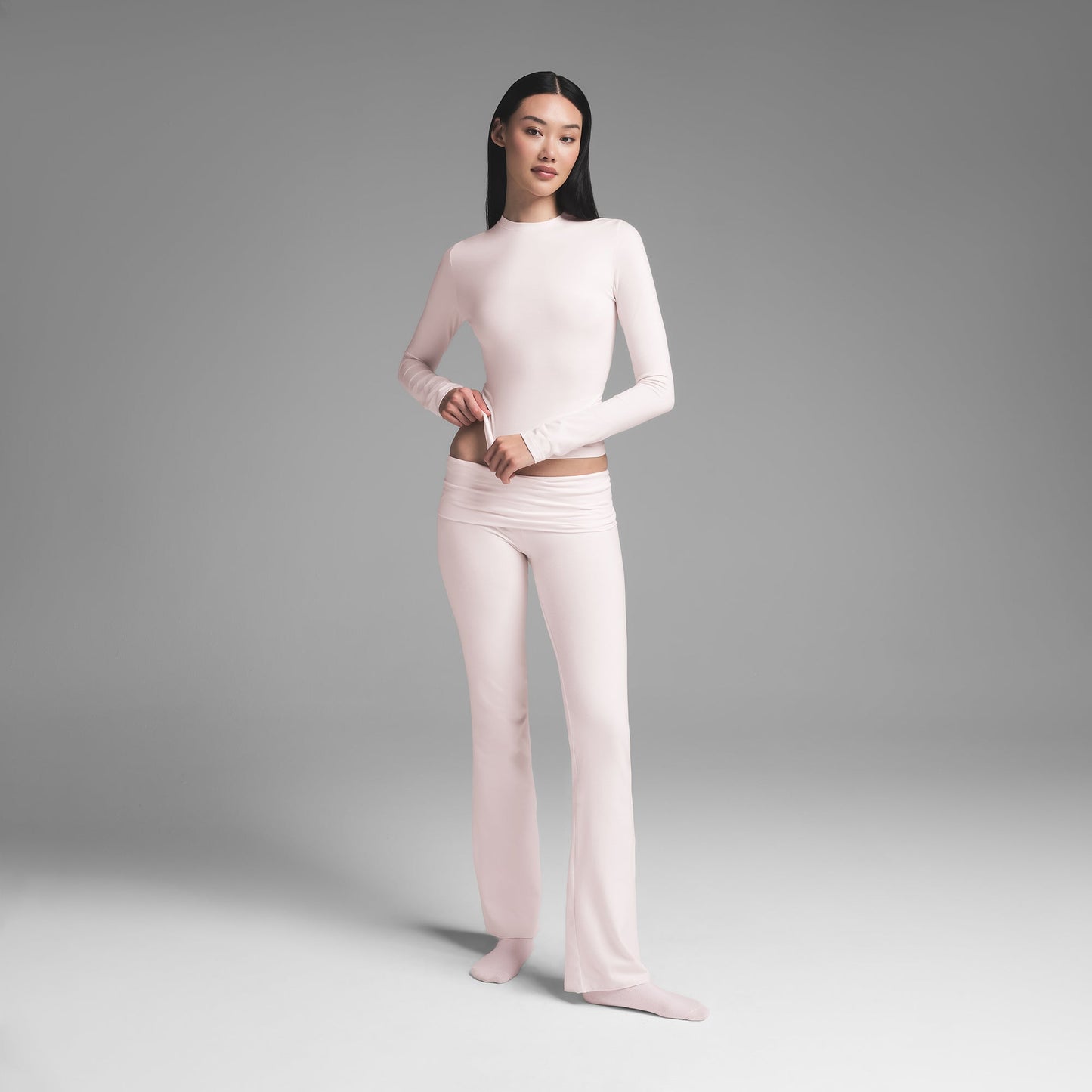 SKIMS Cotton Jersey Long Sleeve T-Shirt