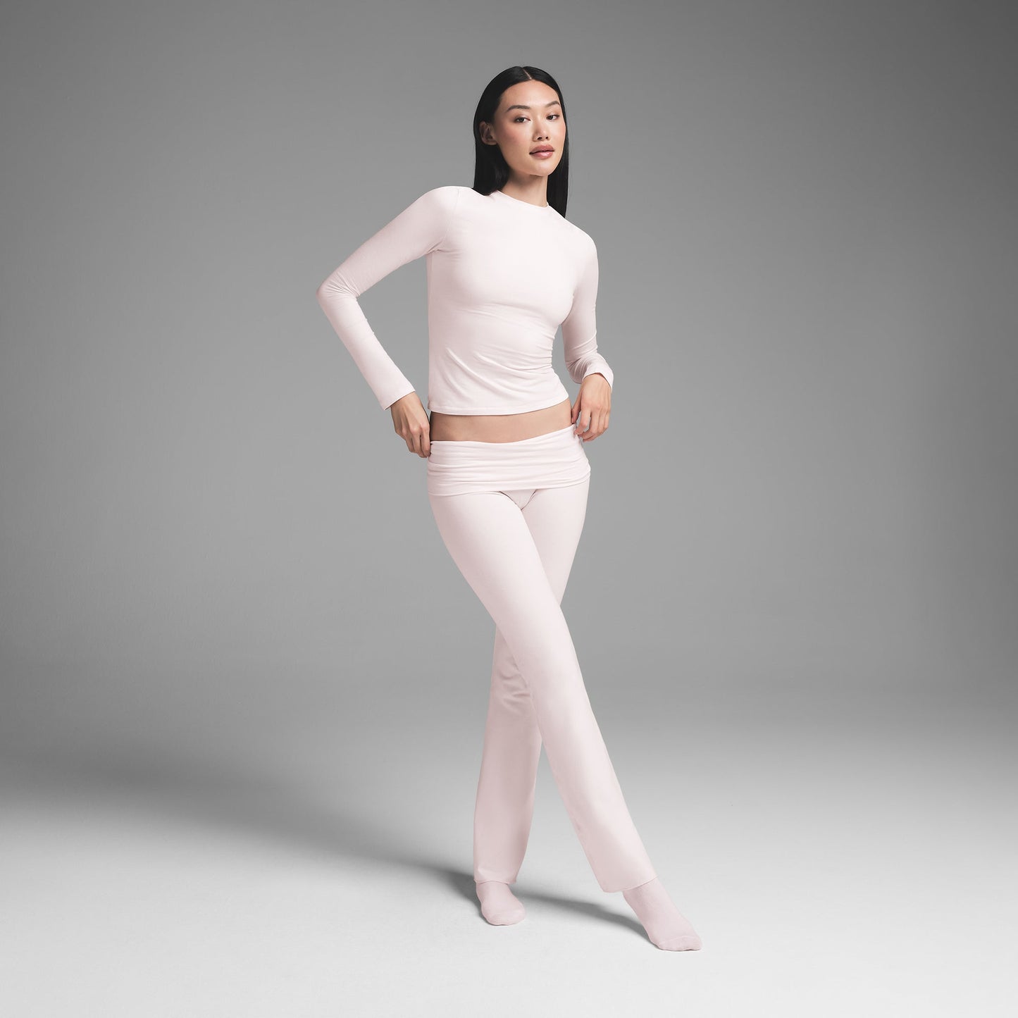 SKIMS Cotton Jersey Long Sleeve T-Shirt