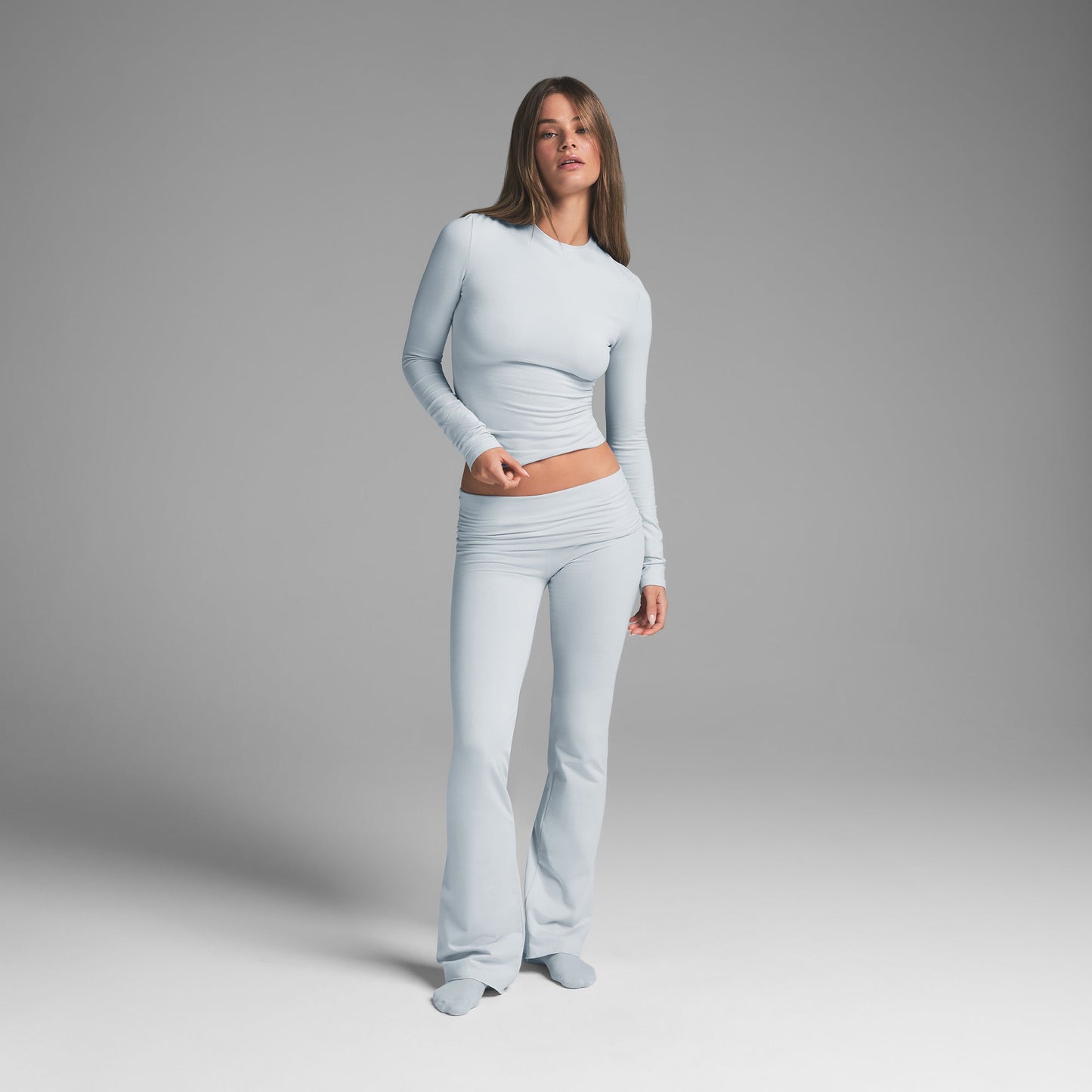 SKIMS Cotton Jersey Long Sleeve T-Shirt