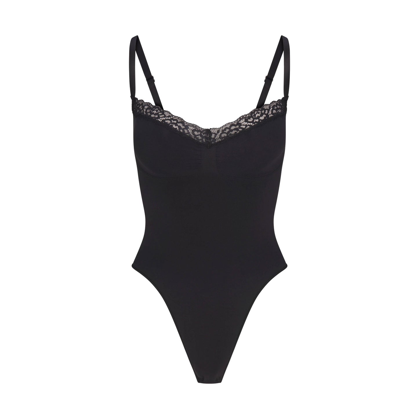 SKIMS Seamless Sculpt Lace Thong Bodysuit