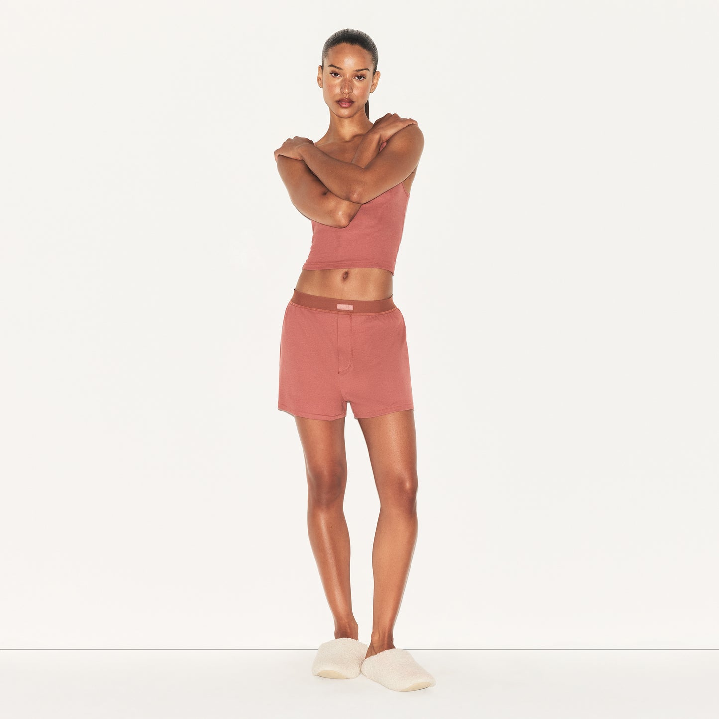 SKIMS Cotton Rib Loose Boxer