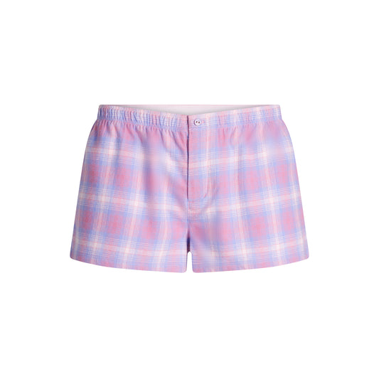 SKIMS Flannel Sleep Short Boxer