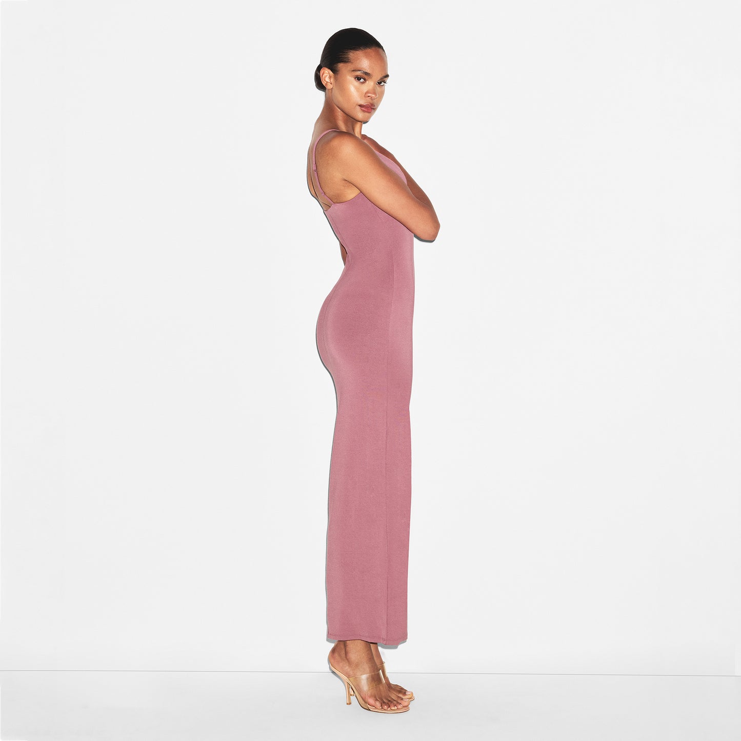 SKIMS Smooth Lounge Skimpy Scoop Neck Dress
