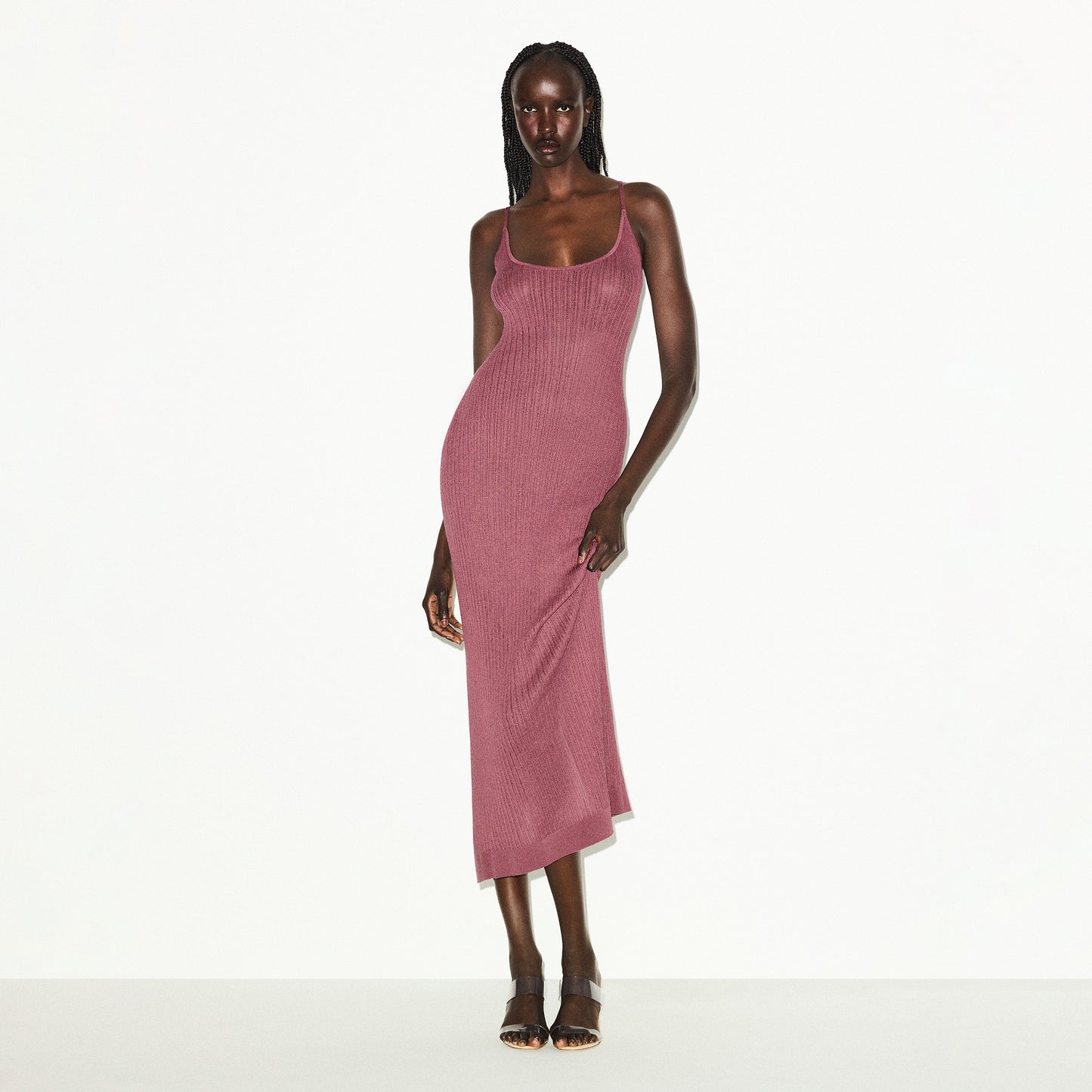 SKIMS Sheer Knit Midi Dress