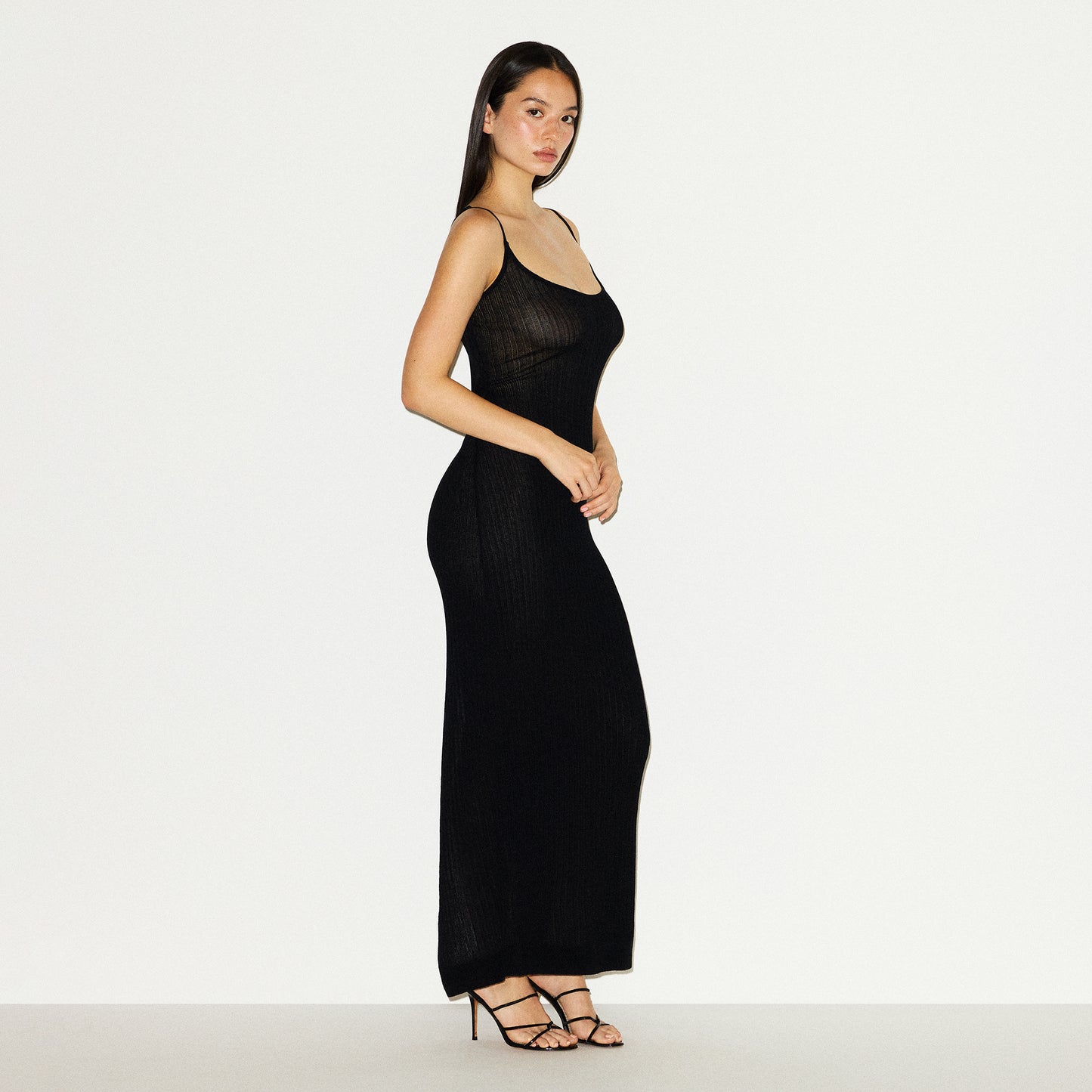 SKIMS Sheer Knit Midi Dress