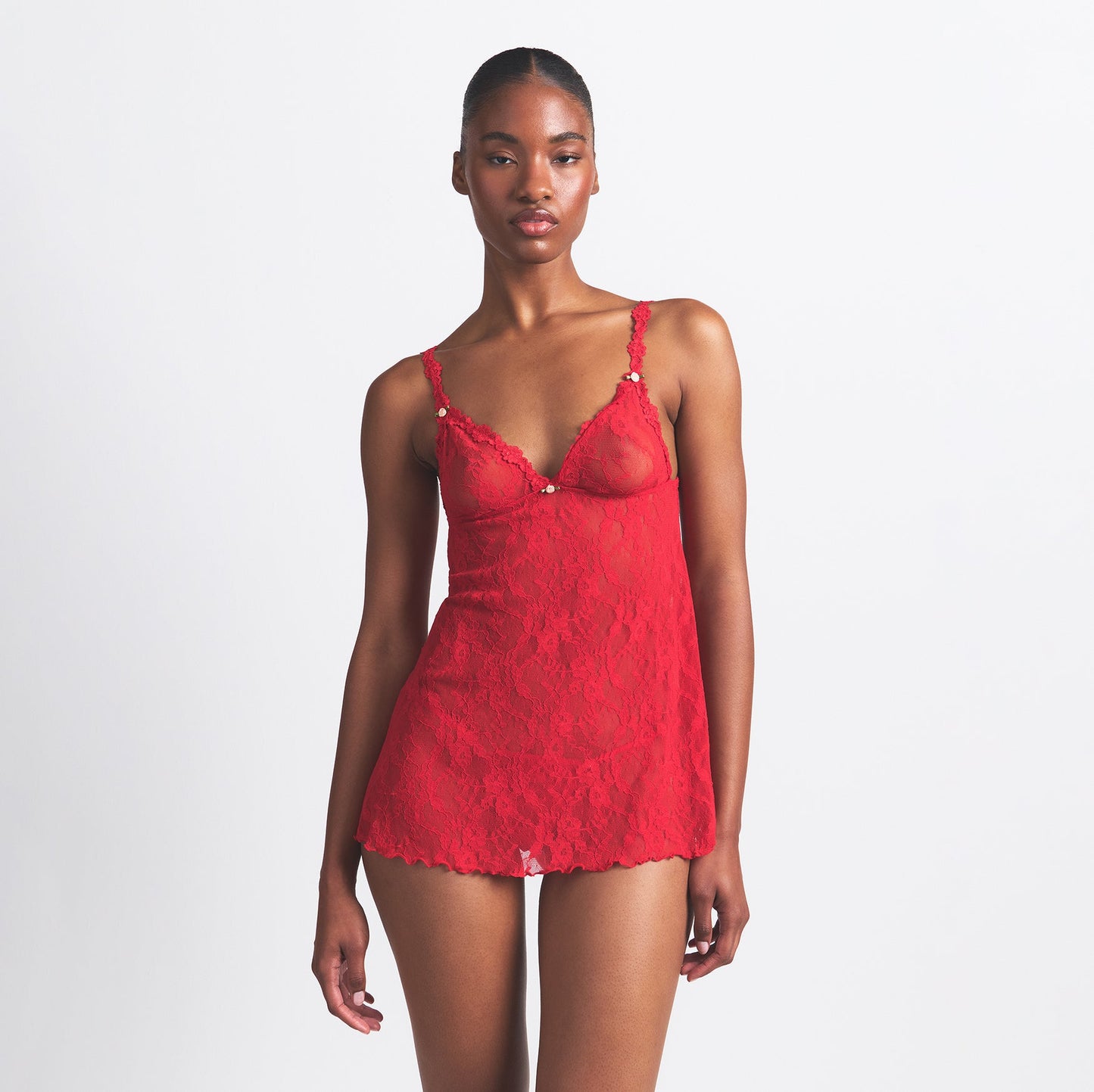 SKIMS Stretch Lace Slip Set