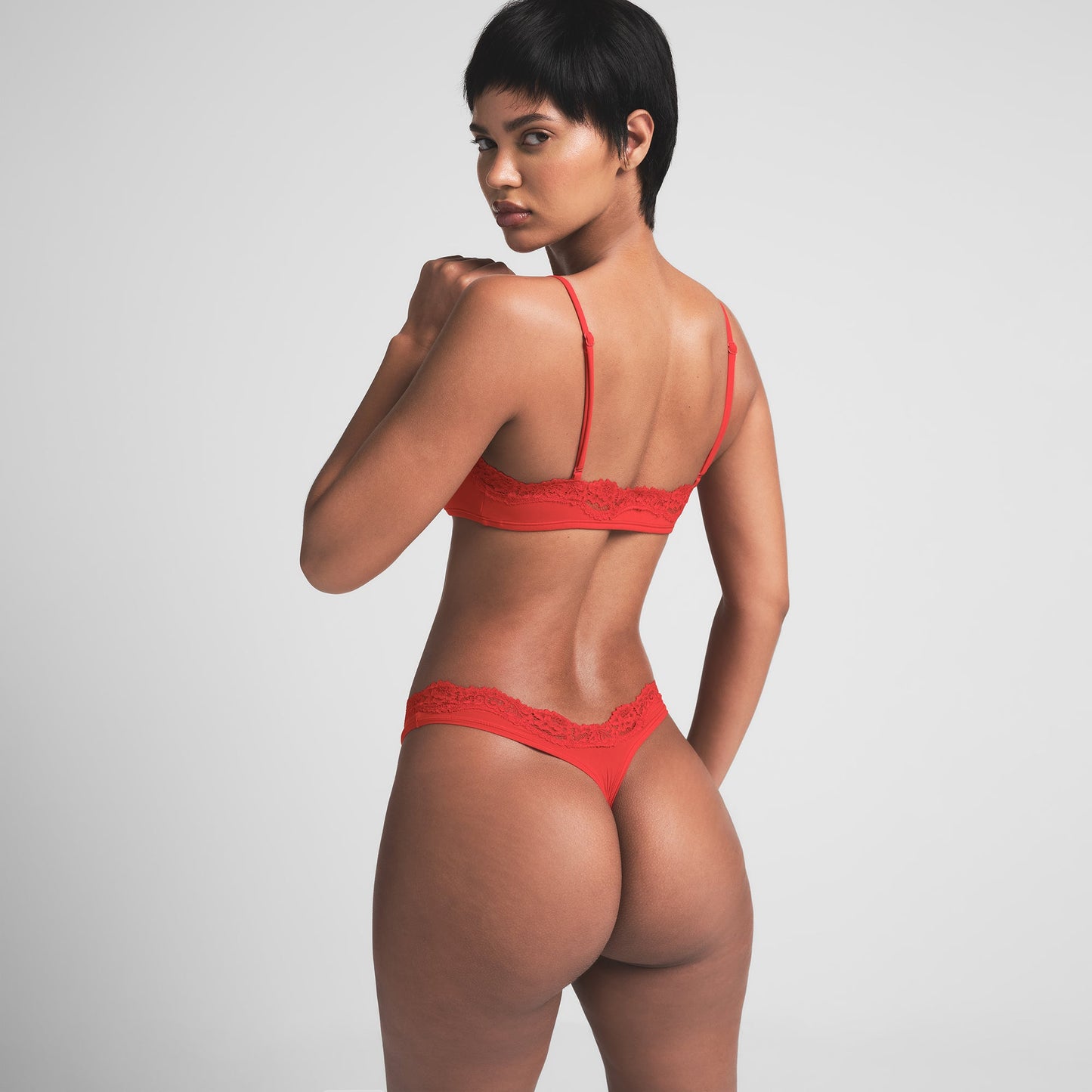 SKIMS Fits Everybody Lace Dipped Thong