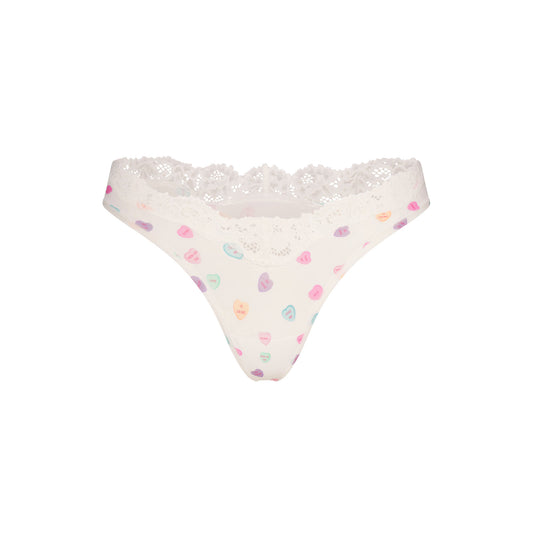 SKIMS Fits Everybody Lace Dipped Thong