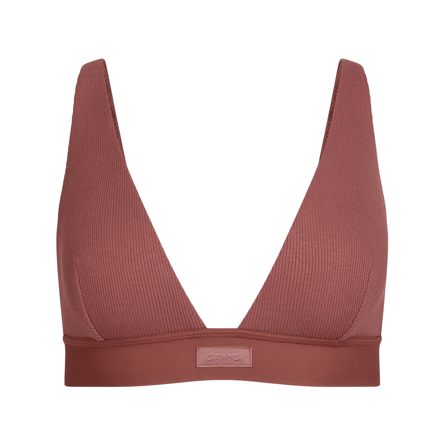 SKIMS Cotton Rib Plunge Bralette