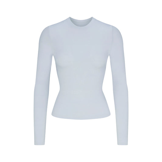 SKIMS Cotton Jersey Long Sleeve T-Shirt