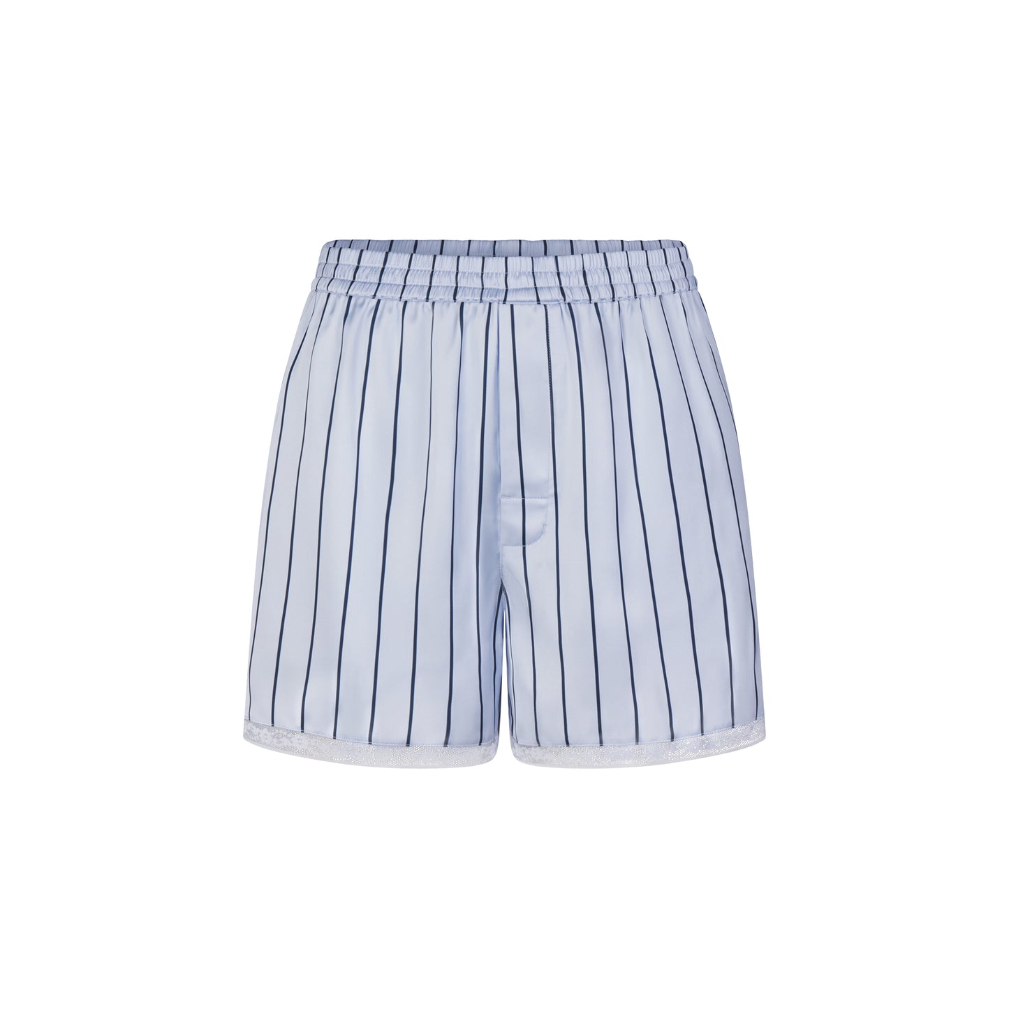 SKIMS Woven Shine Sleep Boxer With Lace