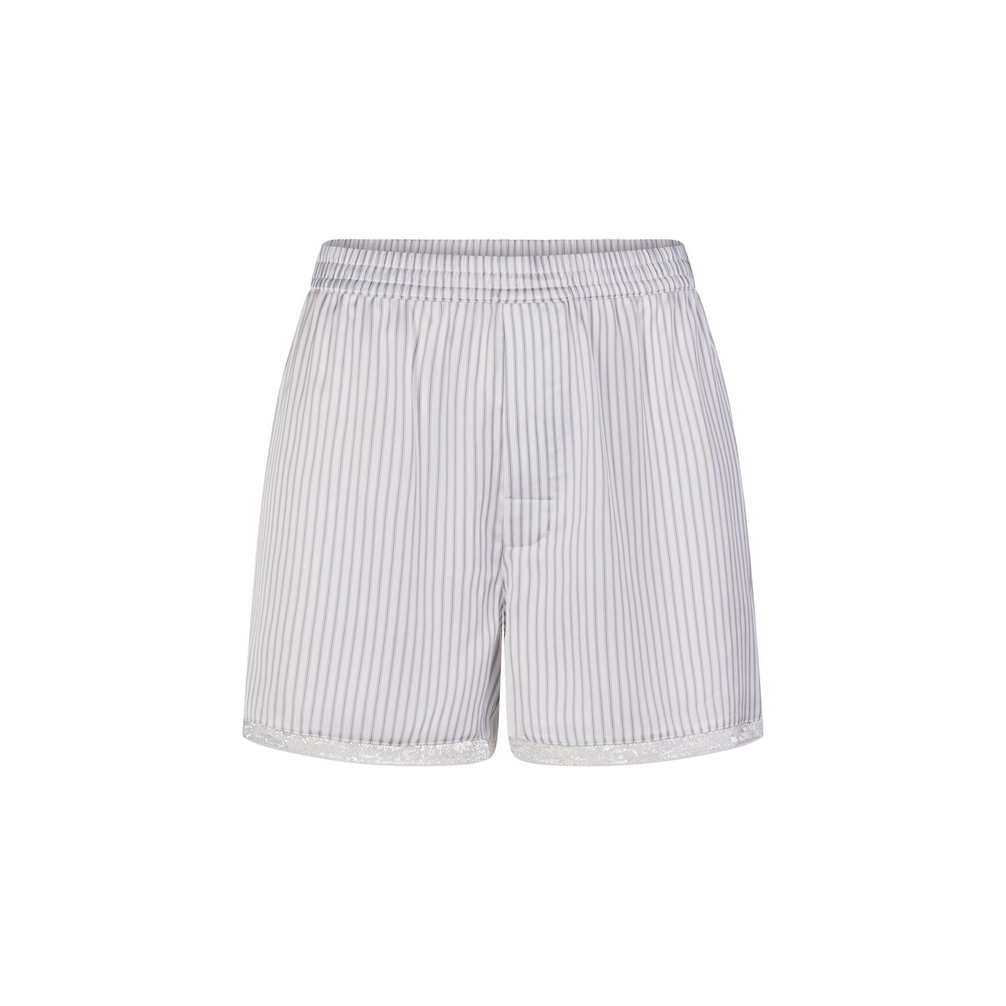 SKIMS Woven Shine Sleep Boxer With Lace