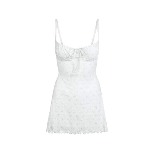 SKIMS Pointelle Mini Dress