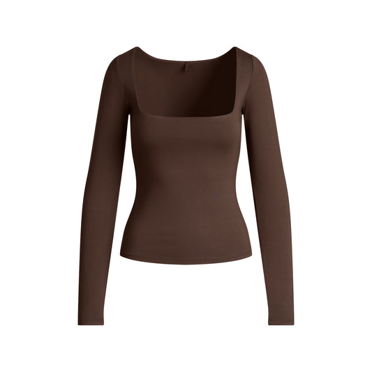 SKIMS Smooth Layers Square Neck Long Sleeve