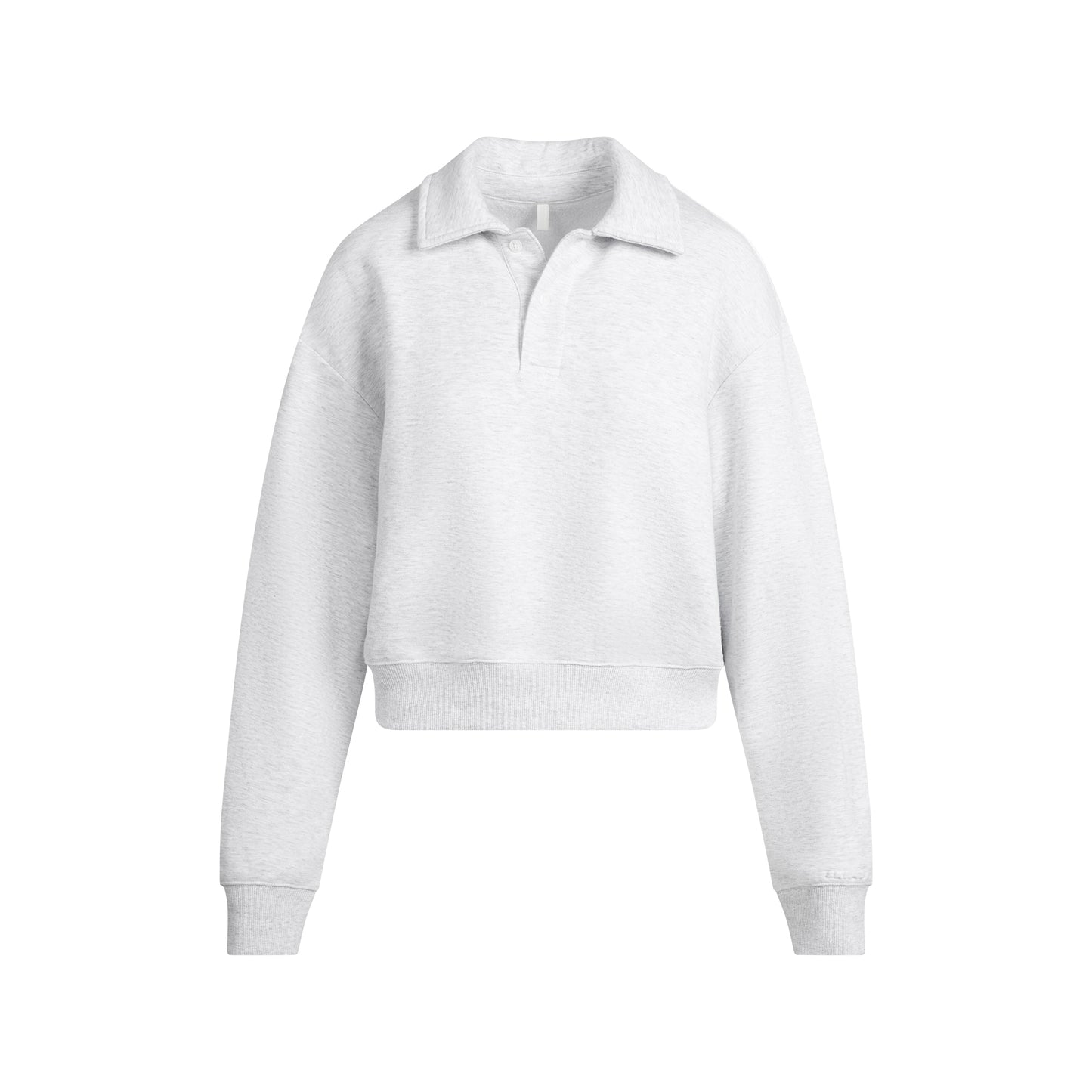SKIMS Cotton Fleece Polo Sweatshirt