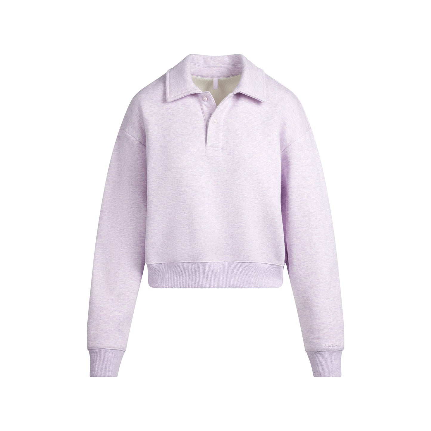 SKIMS Cotton Fleece Polo Sweatshirt