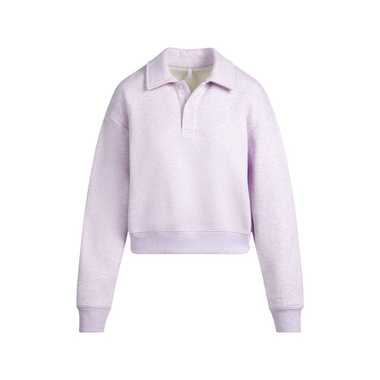 SKIMS Cotton Fleece Polo Sweatshirt