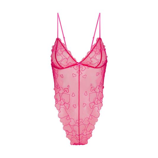 SKIMS Embroidered Tulle Teddy