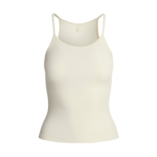 SKIMS Cotton Rib Scoop Long Tank