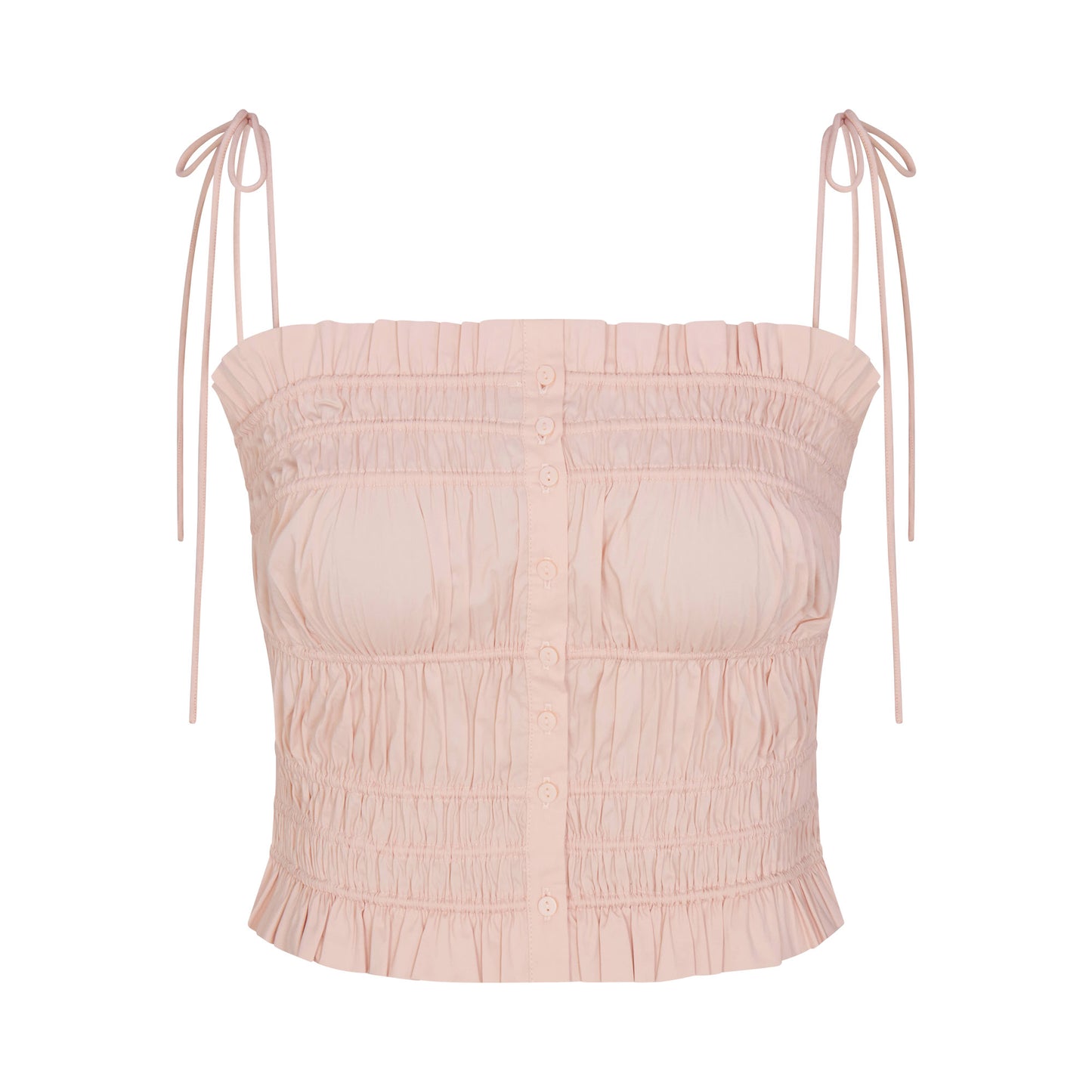 SKIMS Poplin Apparel Ruffle Cami
