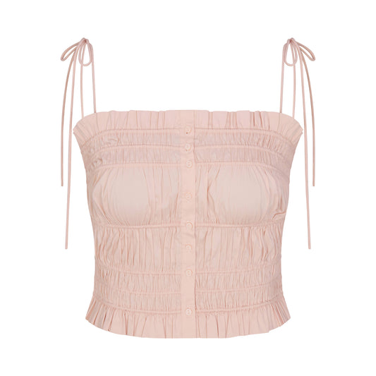 SKIMS Poplin Apparel Ruffle Cami
