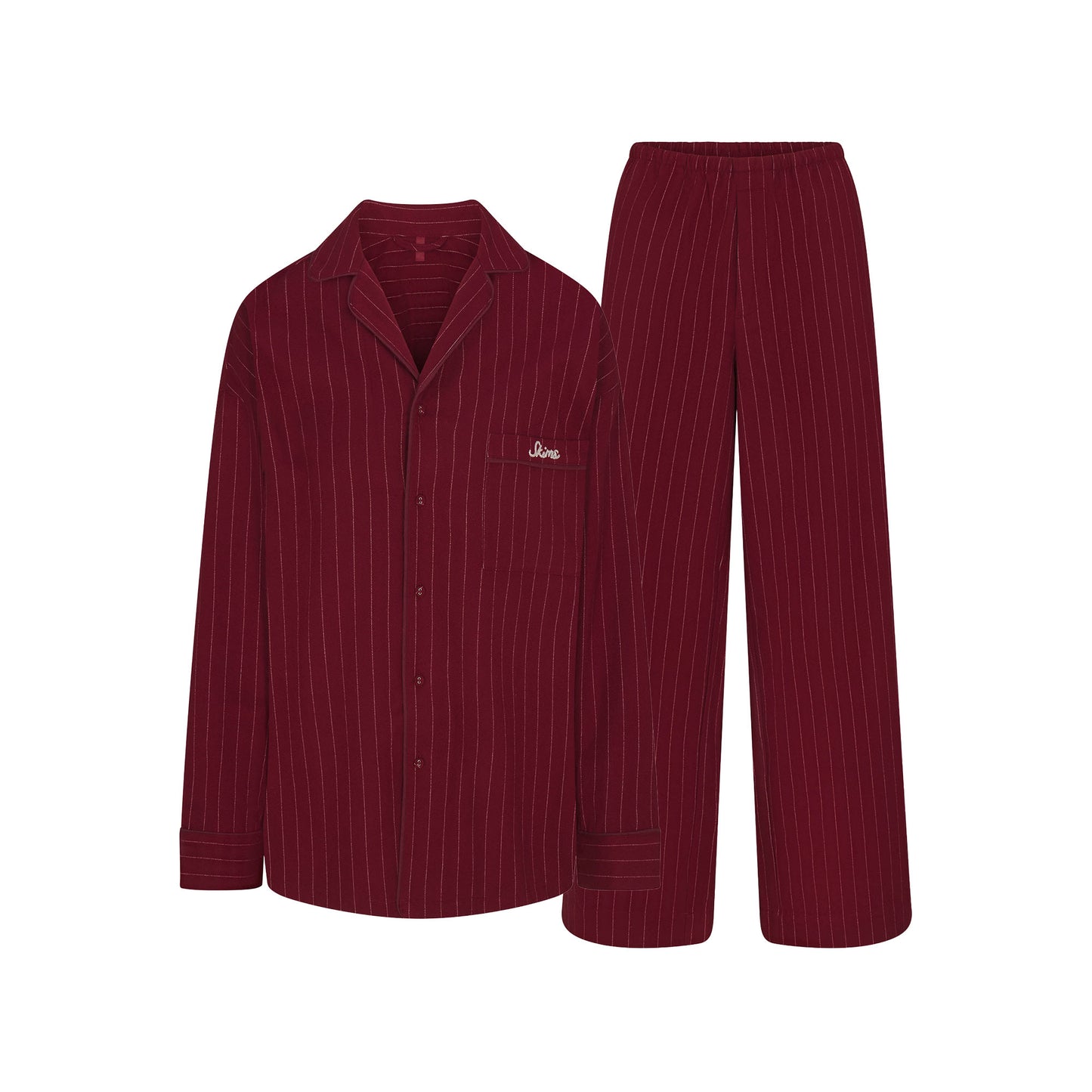 SKIMS Elevated Flannel Sleep Set