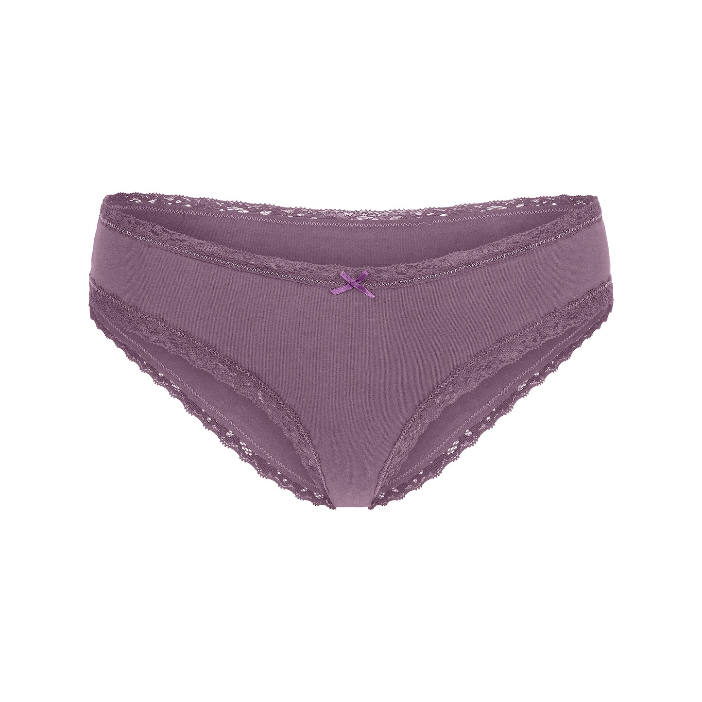 SKIMS Lightweight Cotton Lace Trim Brief