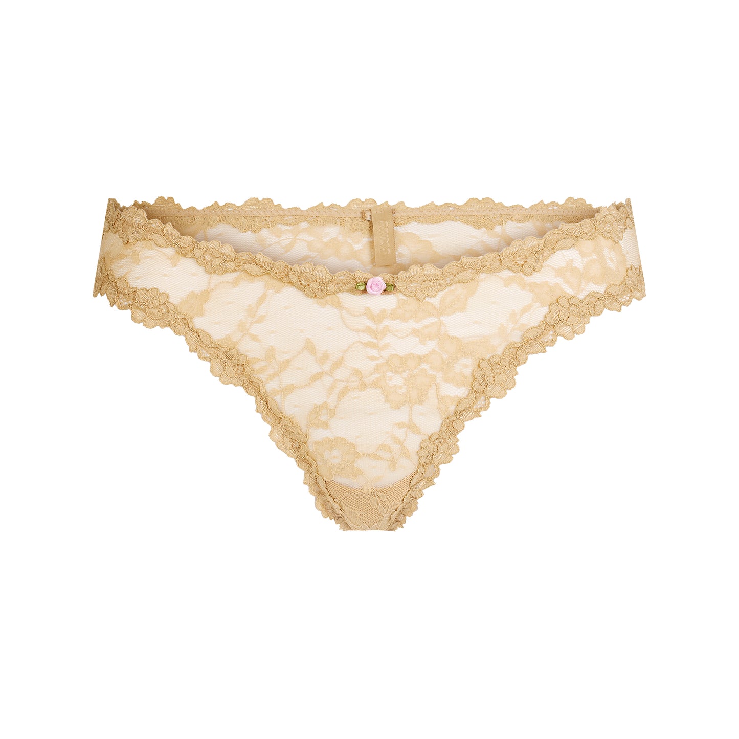 SKIMS Stretch Lace Dipped Thong