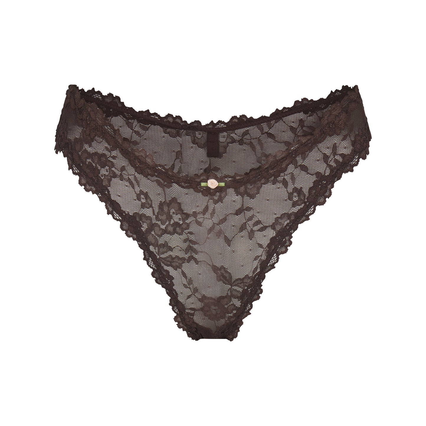 SKIMS Stretch Lace Dipped Thong