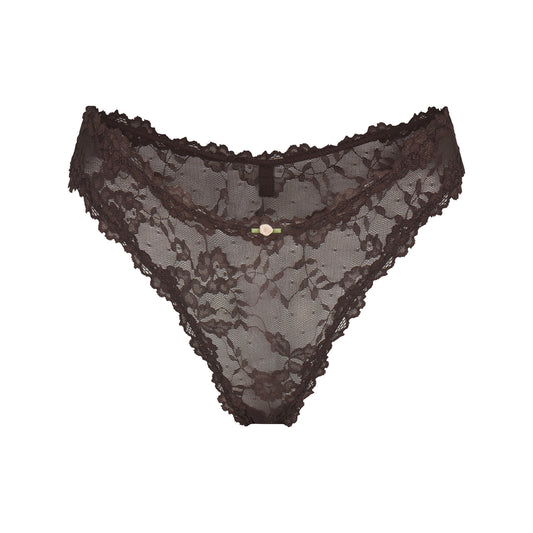 SKIMS Stretch Lace Dipped Thong